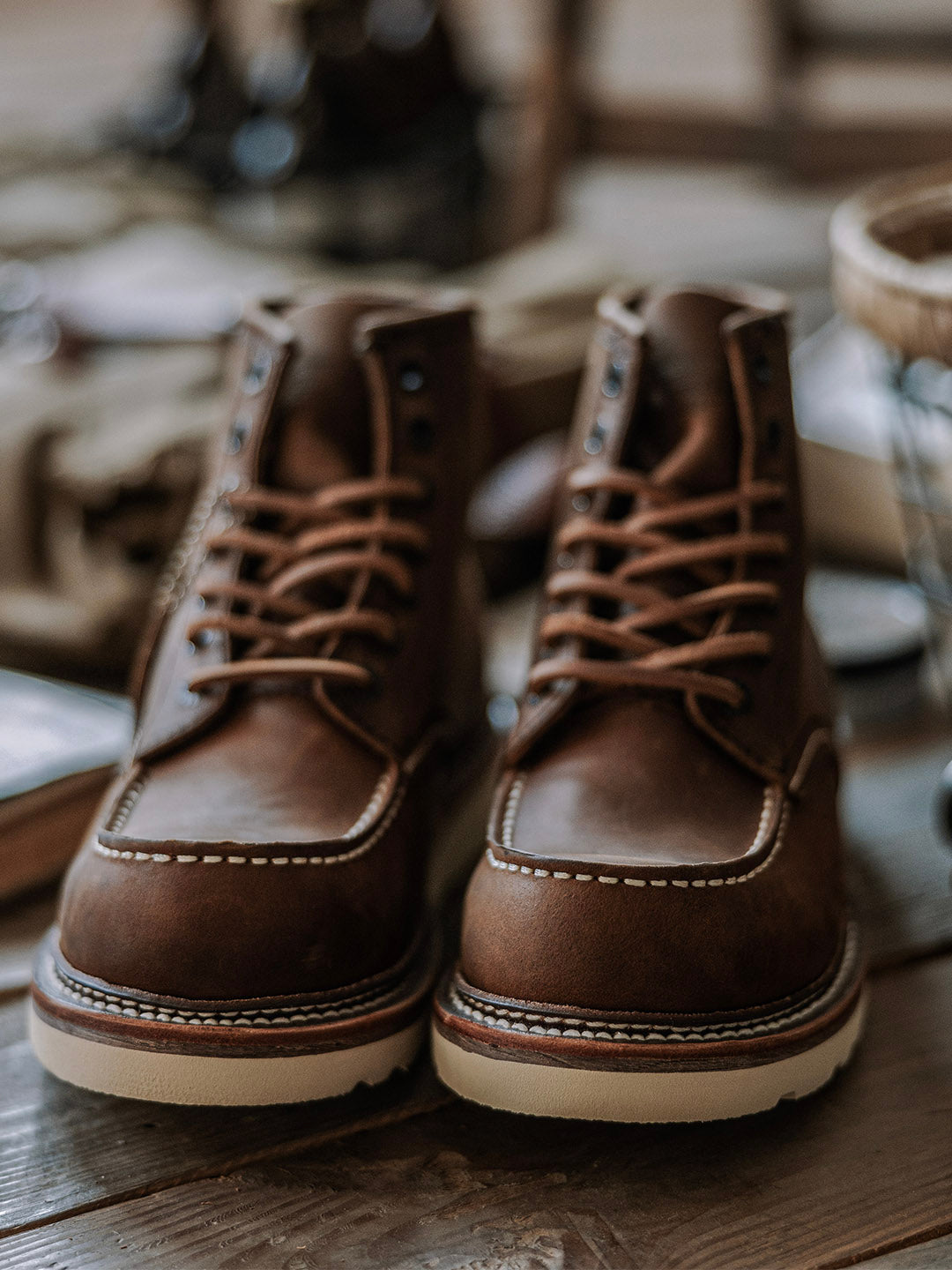 Mike | Bottes en cuir à bout mocassin pour hommes