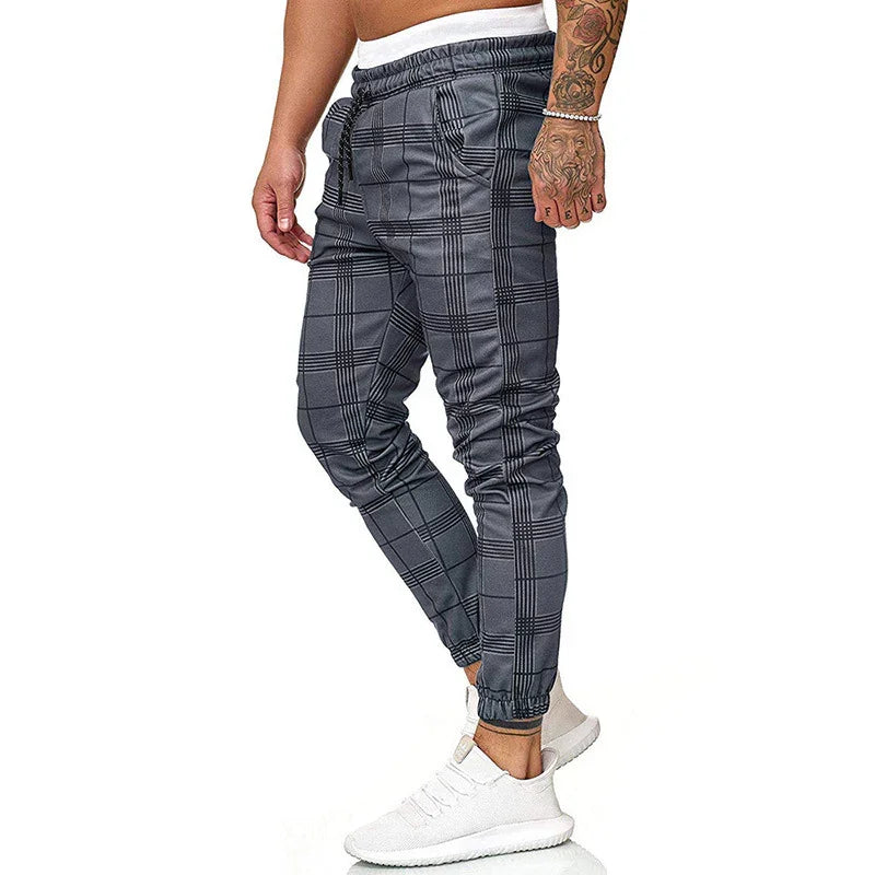 Renard - Pantalon Jogging à Carreaux pour Hommes