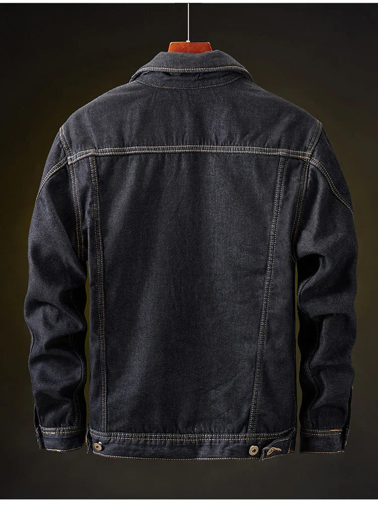 Mason - Veste en jean doublée pour hommes