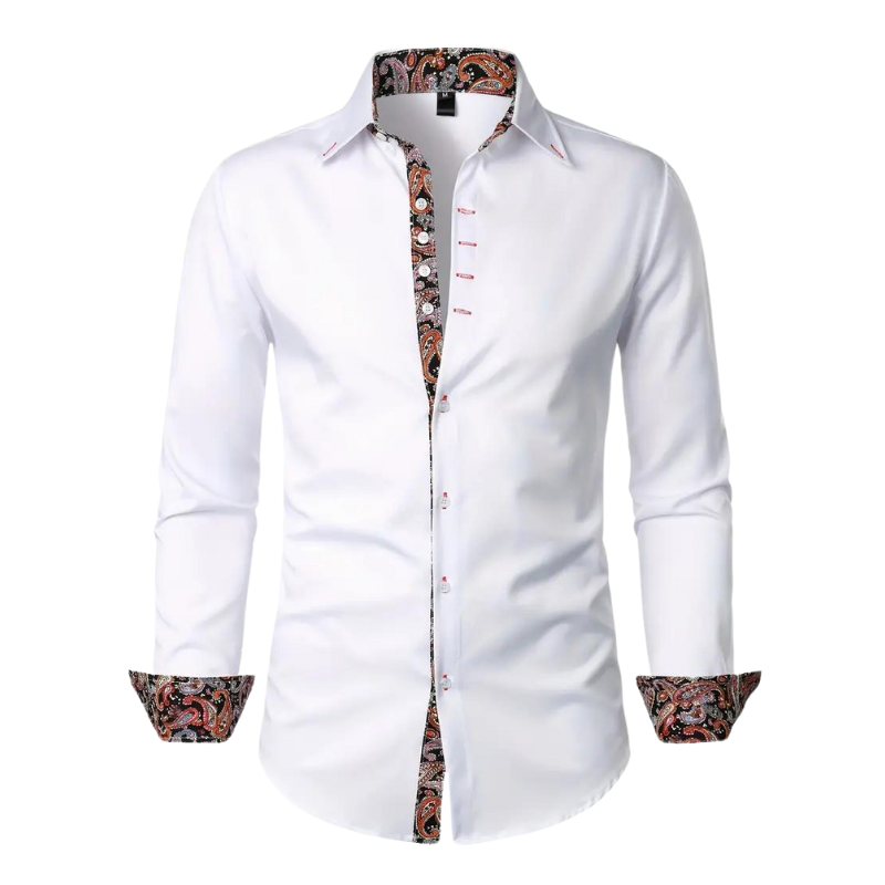 Niko | Chemise à accents Paisley pour hommes – mode