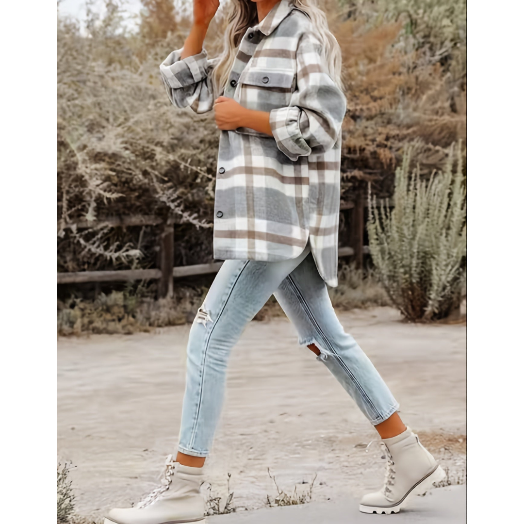 Chloé | Veste De Chemise À Boutons En Plaid Pour Femmes – mode