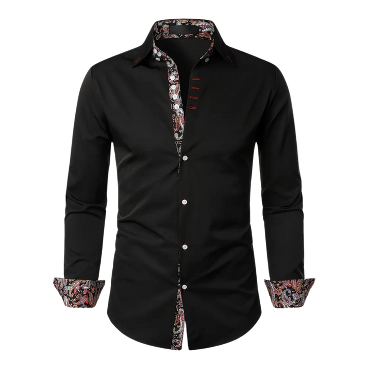 Niko | Chemise à accents Paisley pour hommes – mode