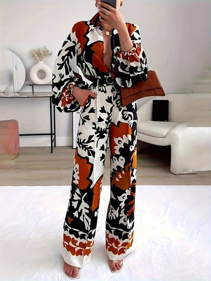 Remie | Ensemble deux pièces avec imprimé floral élégant