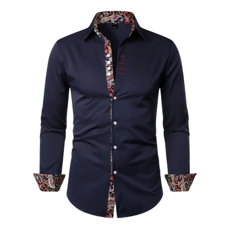 Niko | Chemise à accents Paisley pour hommes – mode