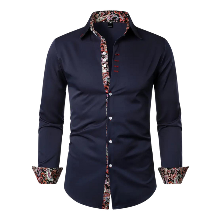 Niko | Chemise à accents Paisley pour hommes – mode