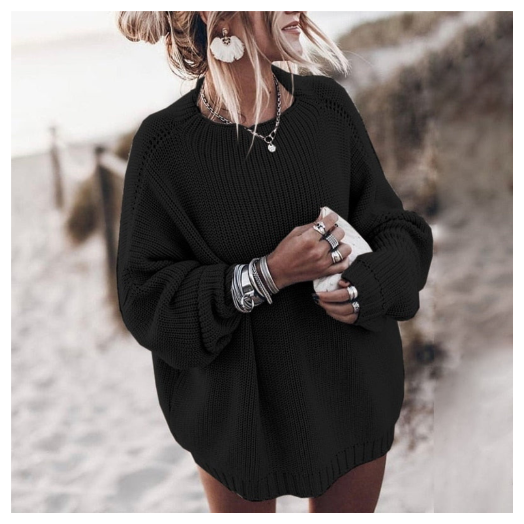 Clara | Pull col rond manches longues pour 'hiver – mode