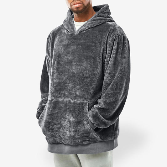 Serge | Sweat à capuche en polaire pour homme, idéal pour le froid