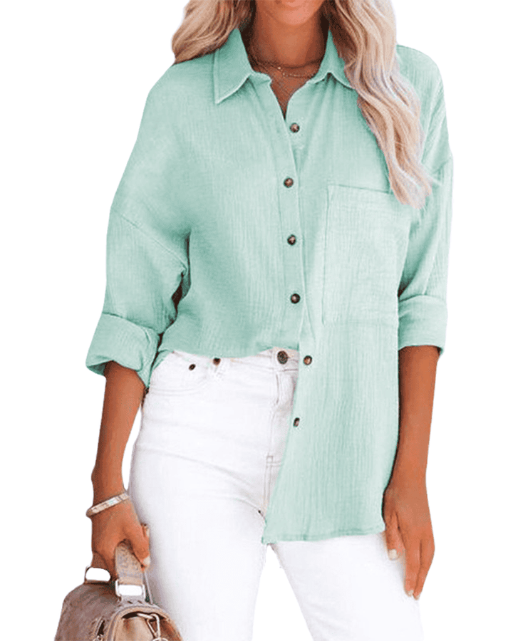 Léa | Chemise longue à manches