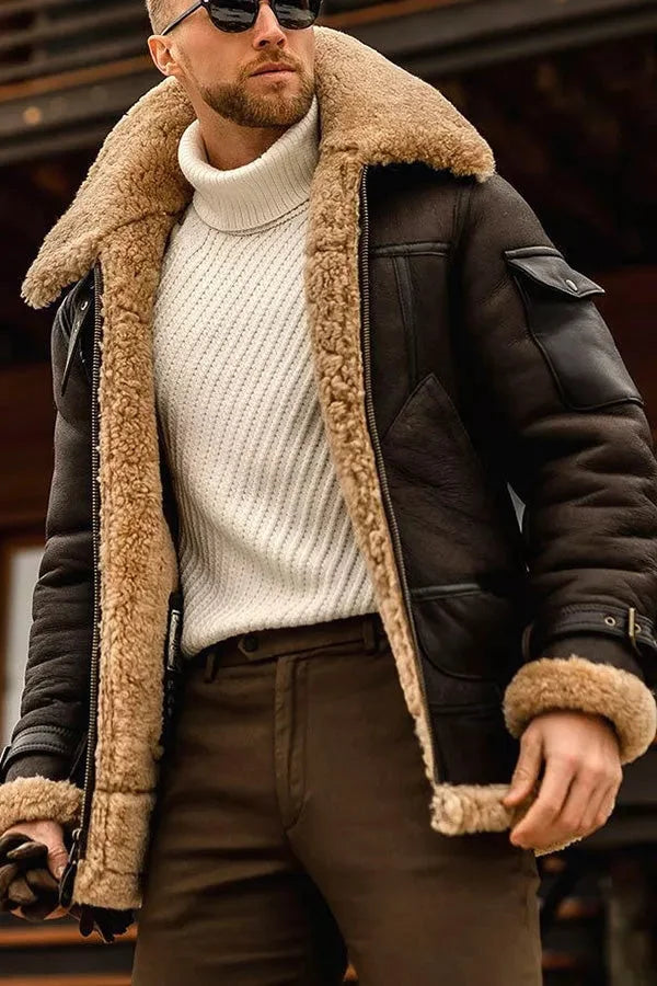 Olivier | Veste en cuir aviateur pilote