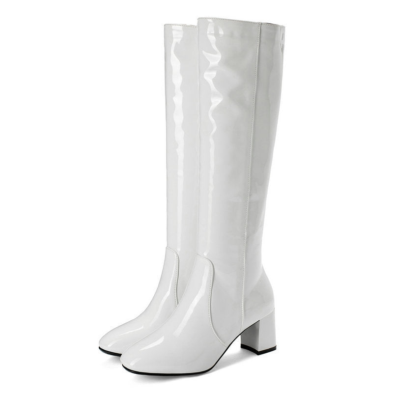 Maxime | Bottes élégantes en cuir verni