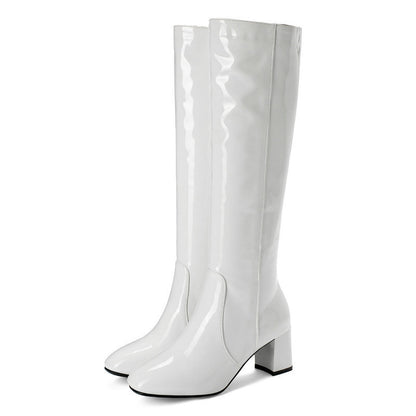 Maxime | Bottes élégantes en cuir verni