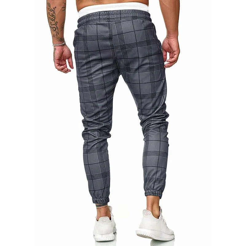 Renard - Pantalon Jogging à Carreaux pour Hommes