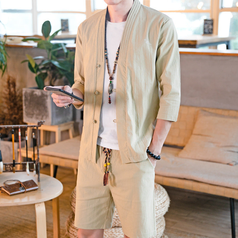 Alfred | Ensemble en lin avec short