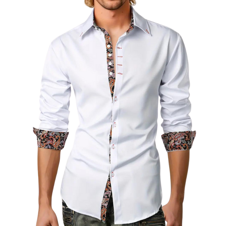 Niko | Chemise à accents Paisley pour hommes – mode