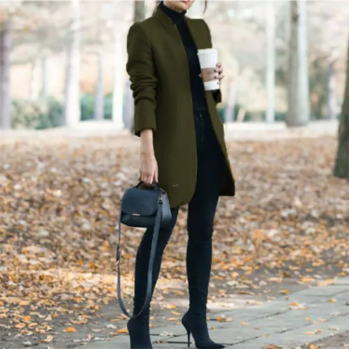 Élise | Blazer D'hiver Long Et Étroit Pour Femmes – mode