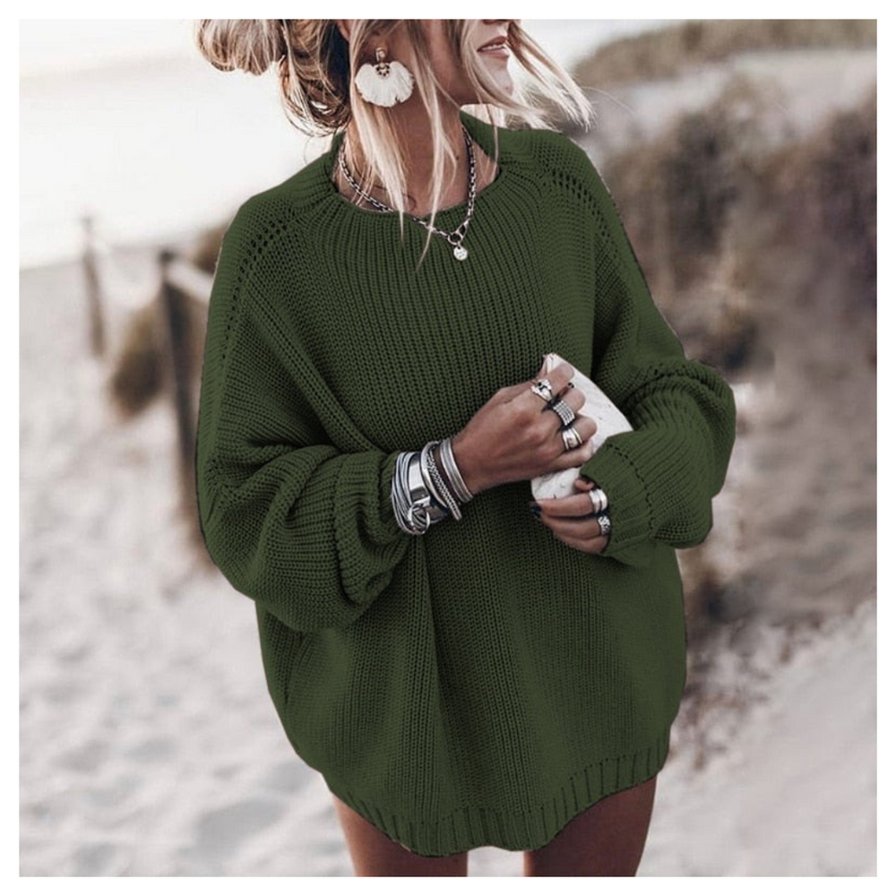 Clara | Pull col rond manches longues pour 'hiver – mode