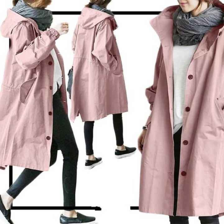 Sanne | Trench-coat Femme Éégant et Pratique – mode