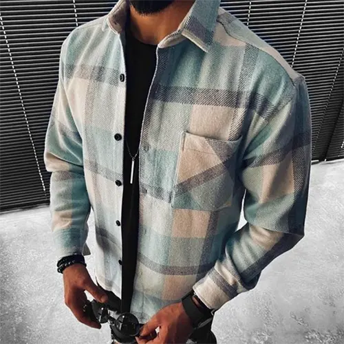 Lucas | Chemise à manches longues en flanelle – mode