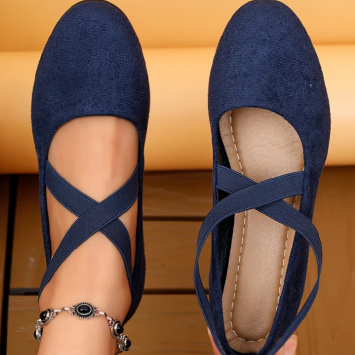 Feline | Chaussures De Ballet Décontractées Pour Femmes Avec Talon Compensé