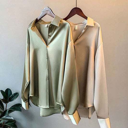 Isabelle | Chemise en satin pour femme