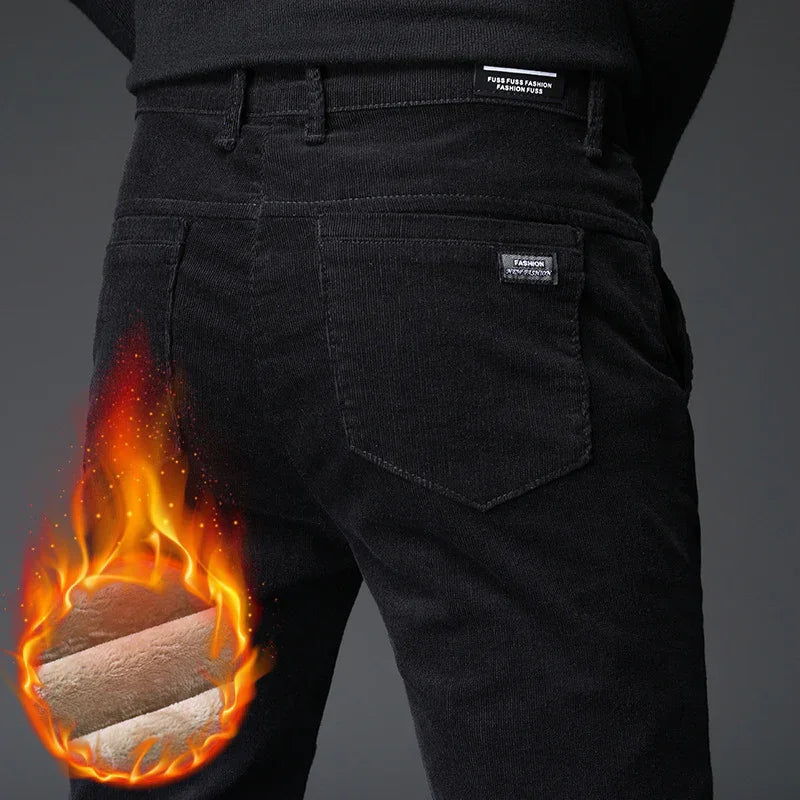Laurent - Pantalon Matelassé en Velours Côtelé pour Hommes