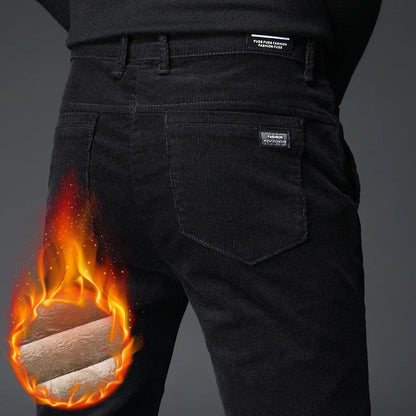 Laurent - Pantalon Matelassé en Velours Côtelé pour Hommes