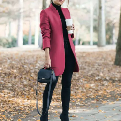 Élise | Blazer D'hiver Long Et Étroit Pour Femmes – mode