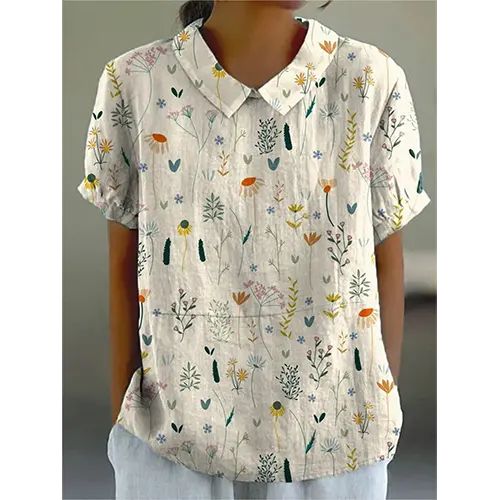 Elina | Chemisier avec col