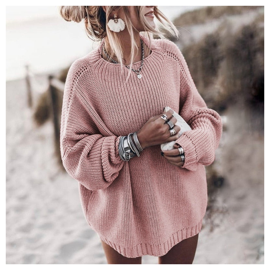 Clara | Pull col rond manches longues pour 'hiver – mode