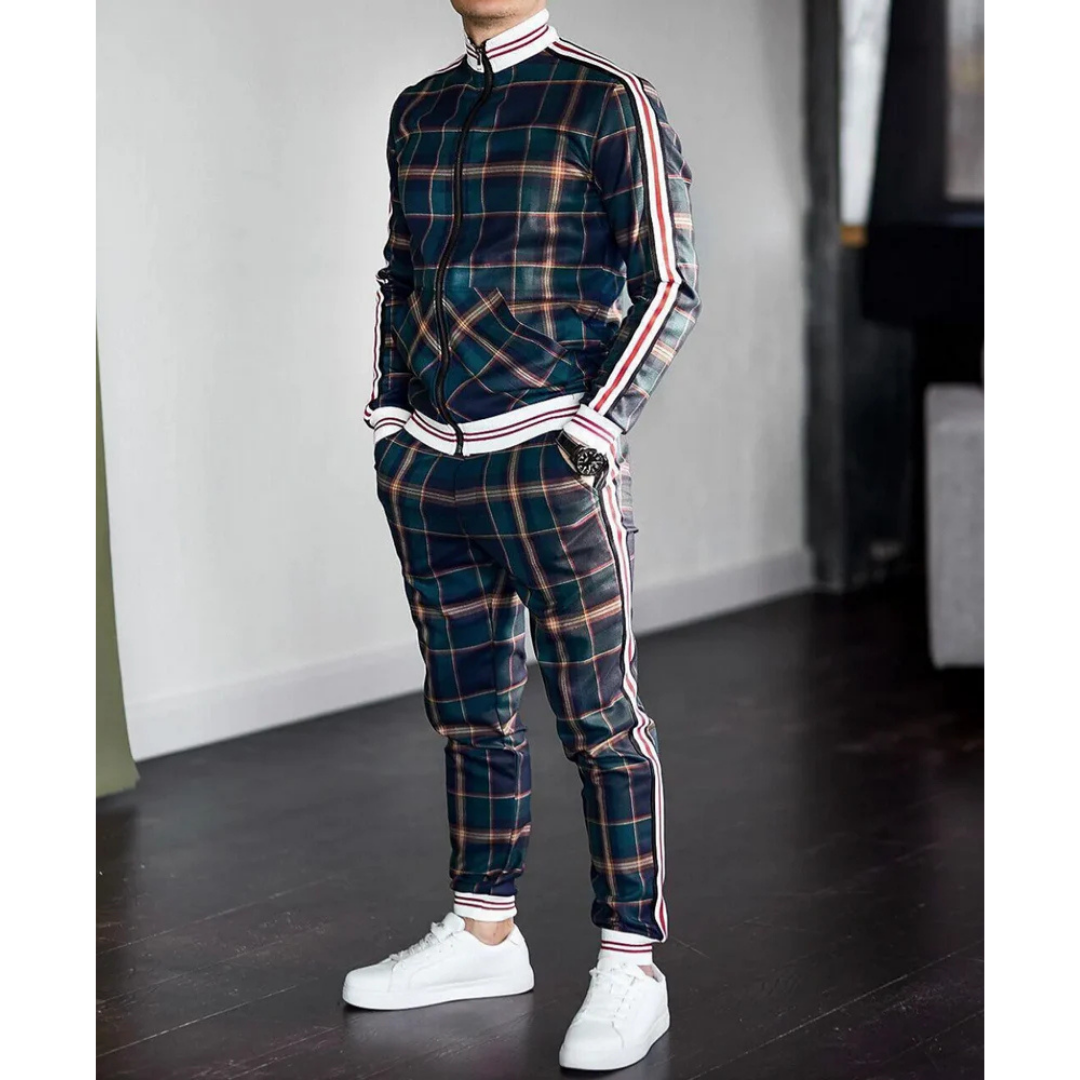 Markus | Hommes Ensemble Deux Pièces À Carreaux