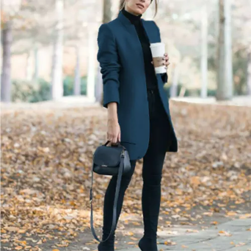 Élise | Blazer D'hiver Long Et Étroit Pour Femmes – mode