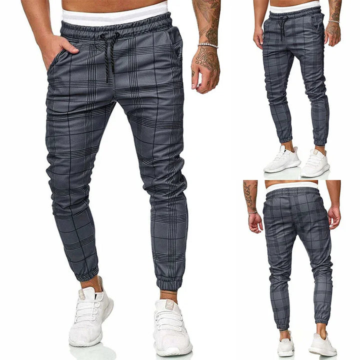 Renard - Pantalon Jogging à Carreaux pour Hommes