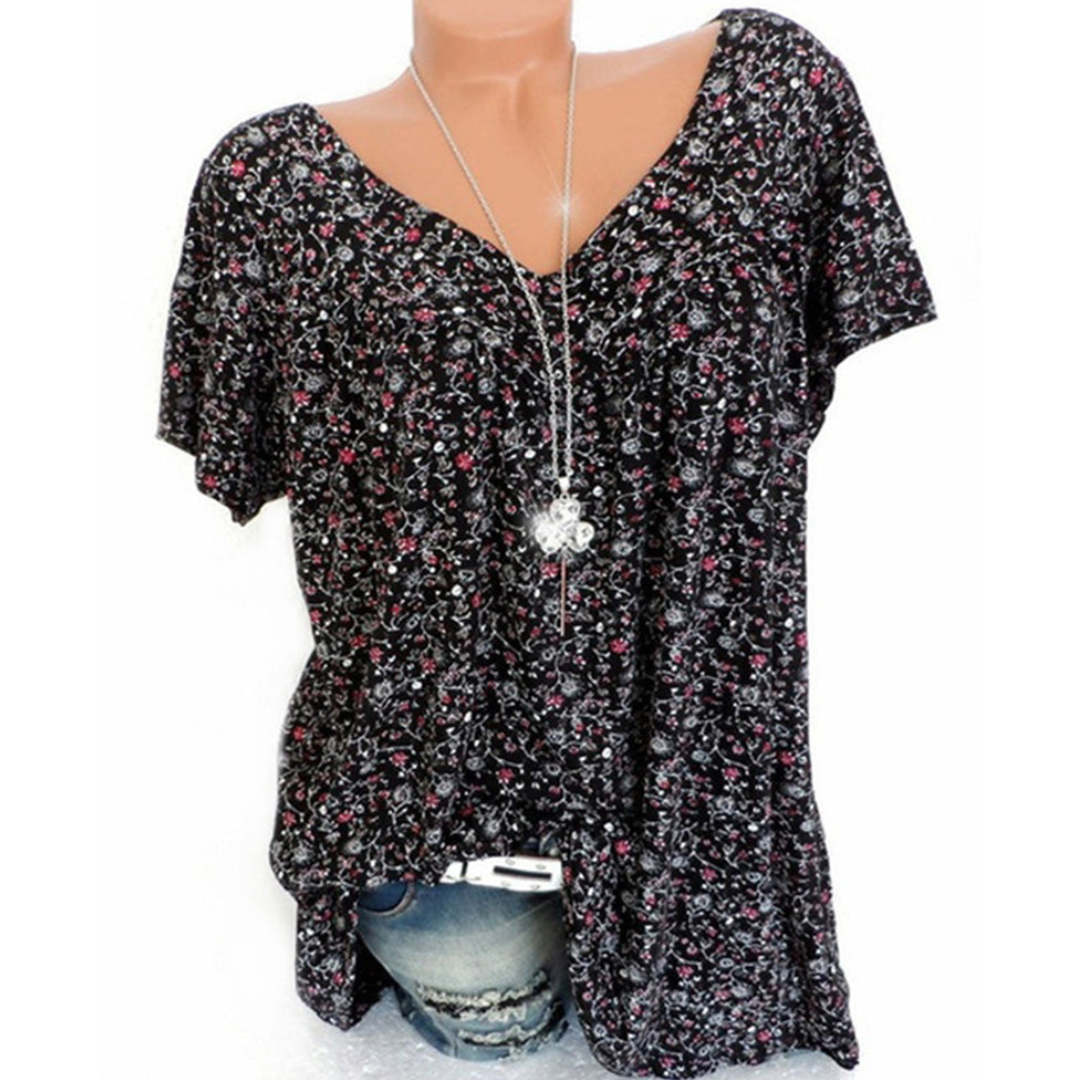 Elena | Blouse élégante à manches courtes pour femmes