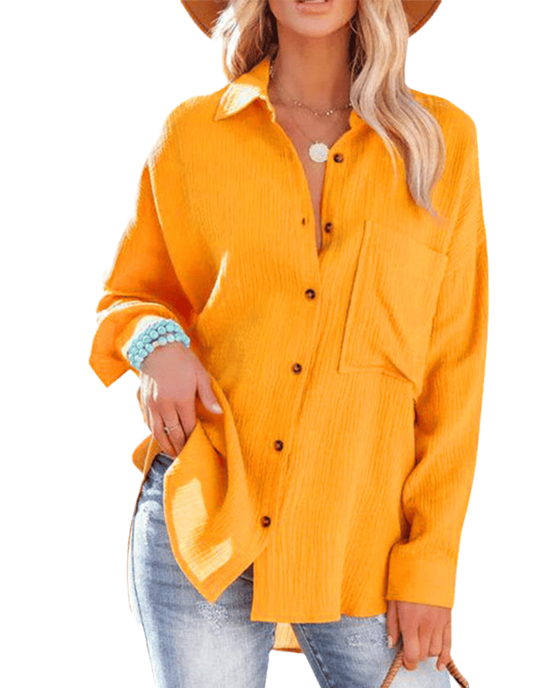 Léa | Chemise longue à manches