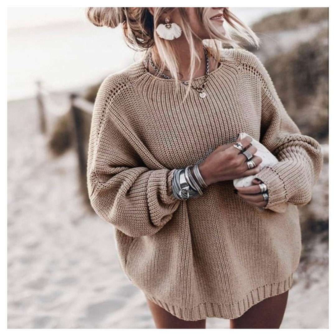 Clara | Pull col rond manches longues pour 'hiver – mode