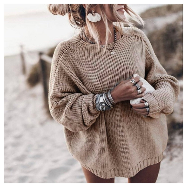 Clara | Pull col rond manches longues pour 'hiver – mode