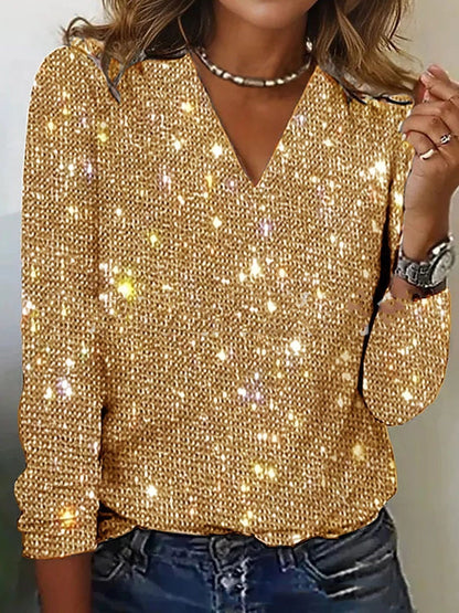 Milou | Top femme avec paillettes
