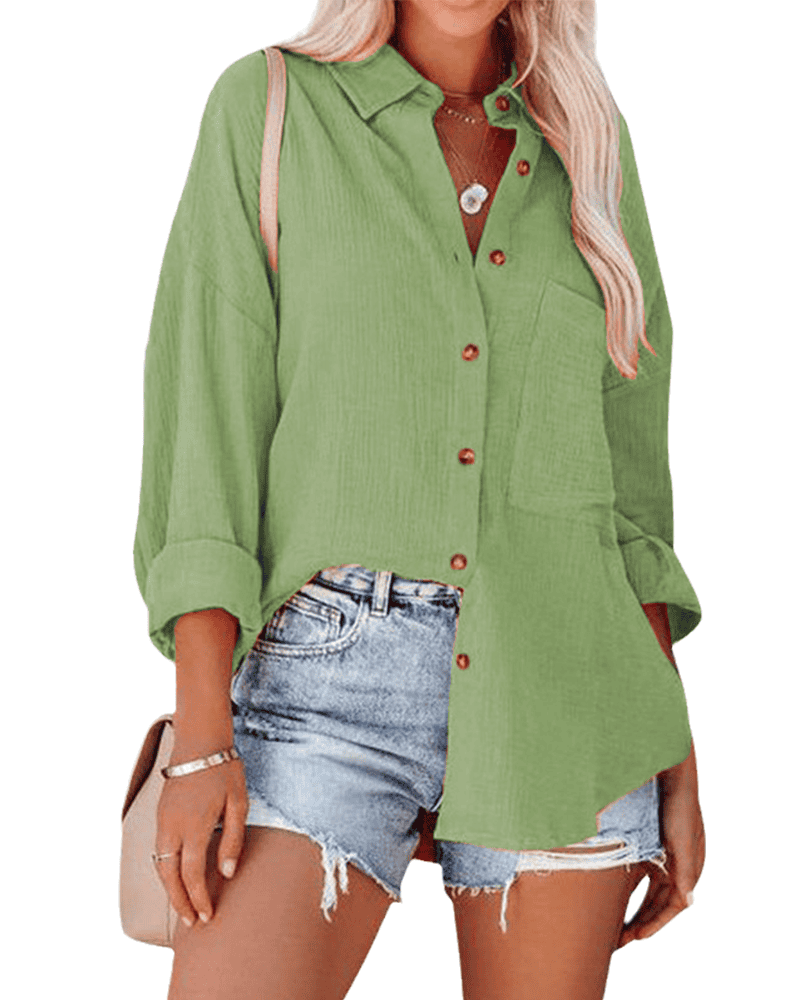 Léa | Chemise longue à manches