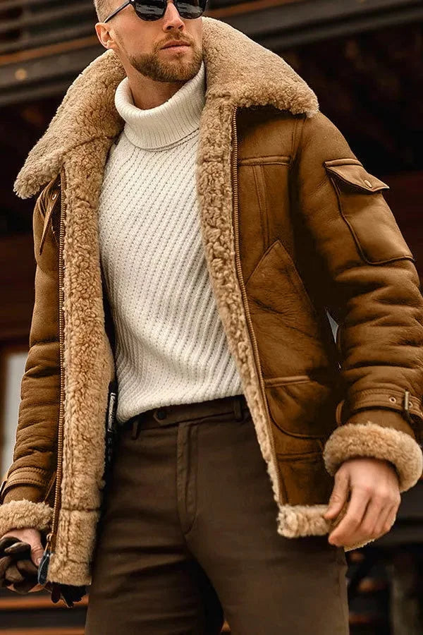 Olivier | Veste en cuir aviateur pilote