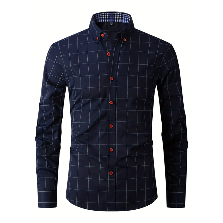 Lucas | Chemise à Carreaux Manches Longues Boutonnée – mode