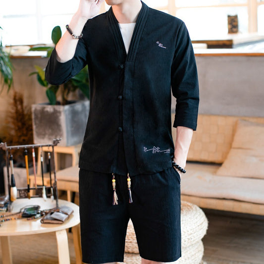 Alfred | Ensemble en lin avec short