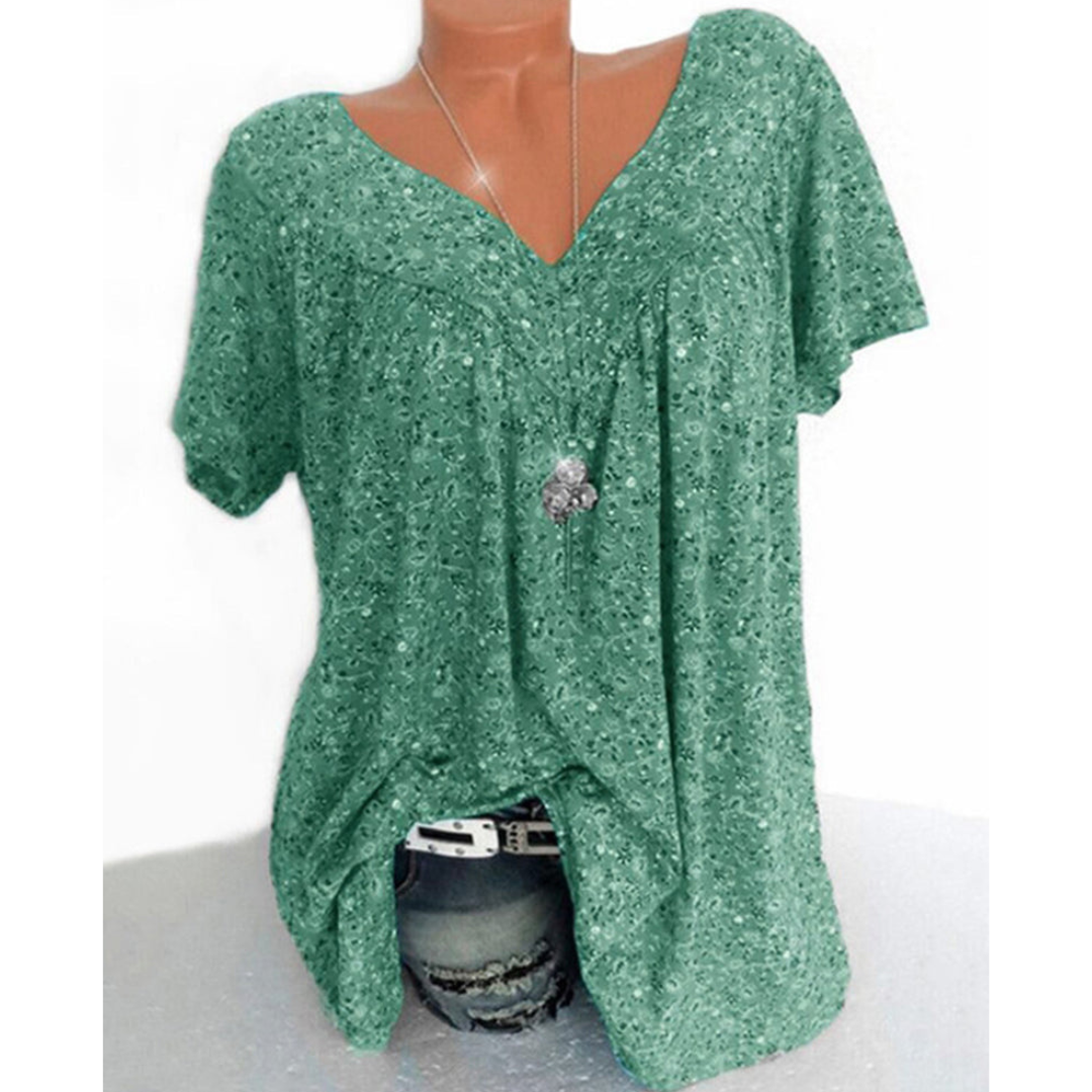 Elena | Blouse élégante à manches courtes pour femmes