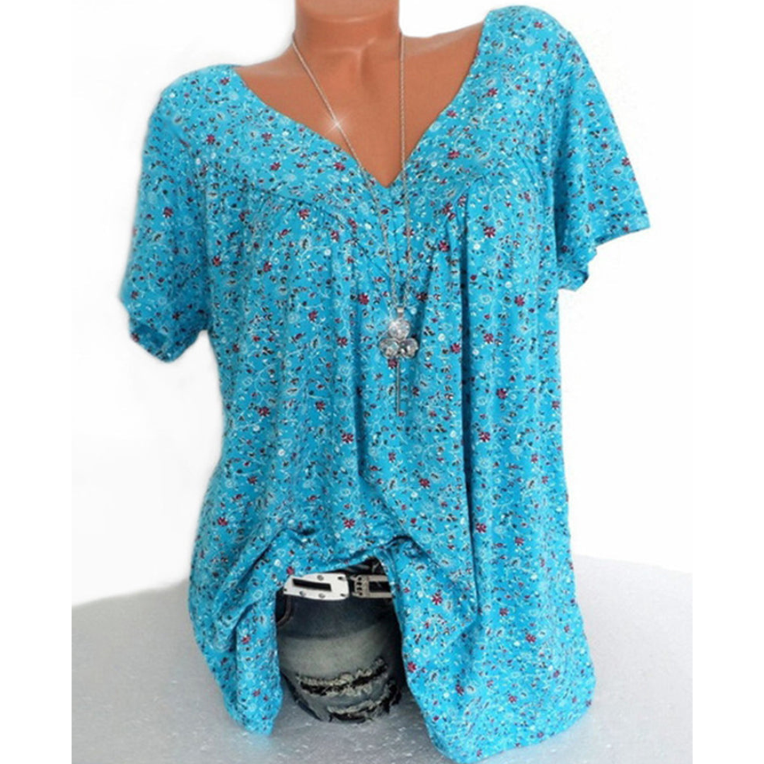 Elena | Blouse élégante à manches courtes pour femmes