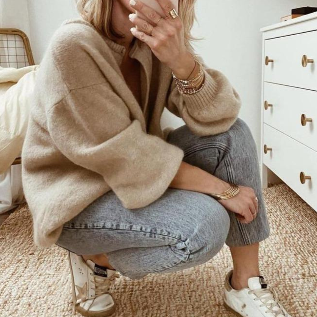 Emma | Cardigan Surdimensionné Boutonné – mode