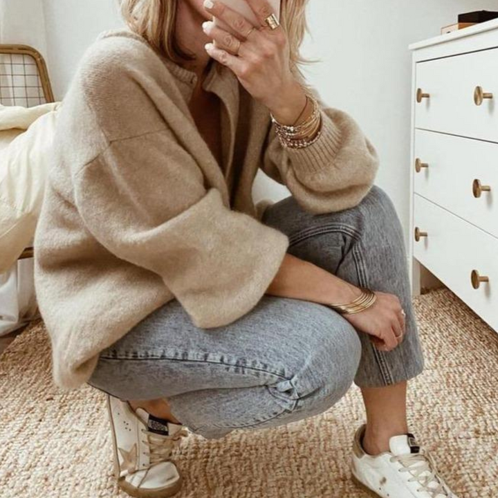 Emma | Cardigan Surdimensionné Boutonné – mode