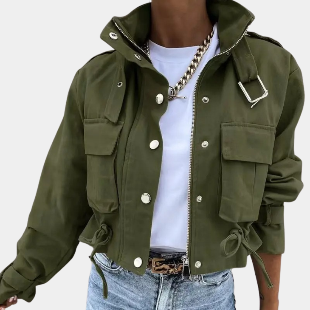 Aimee | Veste à col montant et poches pour femmes