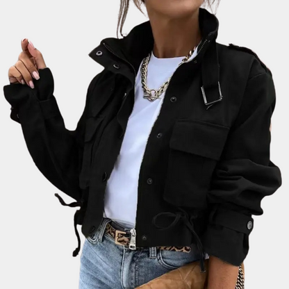 Aimee | Veste à col montant et poches pour femmes