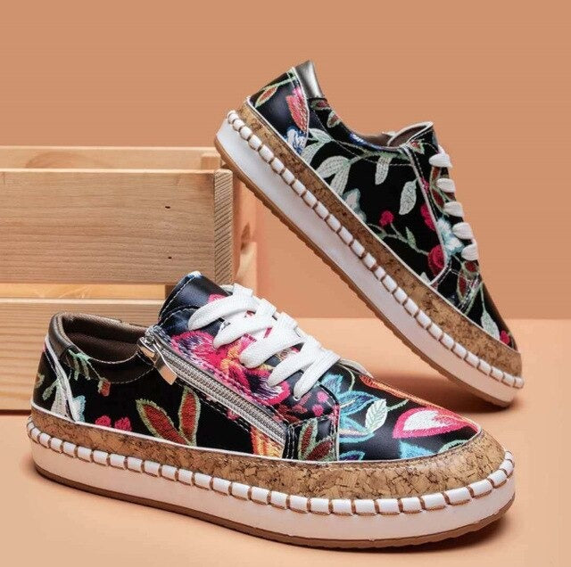 Amelie | Baskets à motifs floraux pour femmes