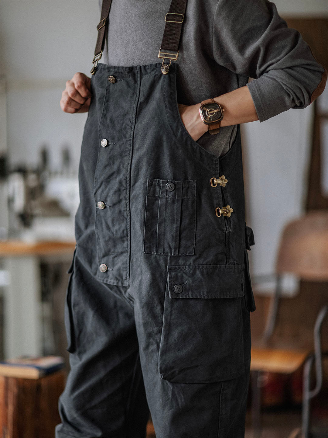 Anton | Pantalon avec poches à rabat pour hommes