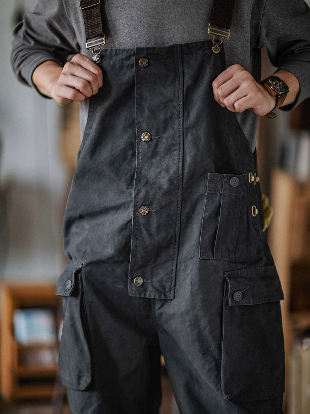 Anton | Pantalon avec poches à rabat pour hommes